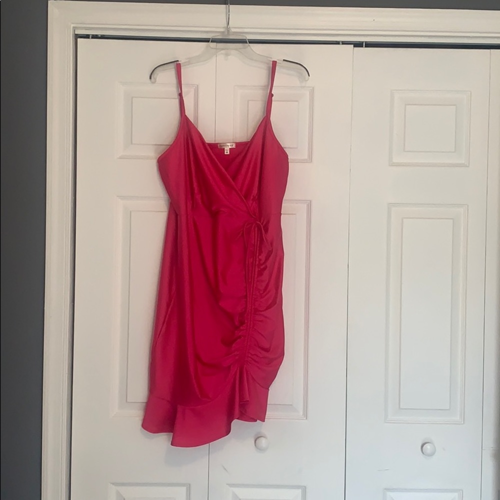 Brand New- Hot pink adjustable Curvy Sense dress